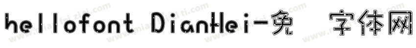 hellofont DianHei字体转换